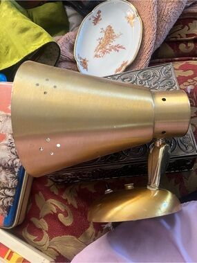 Brass Finish Mid-Century Wall/Adjustable Sconce